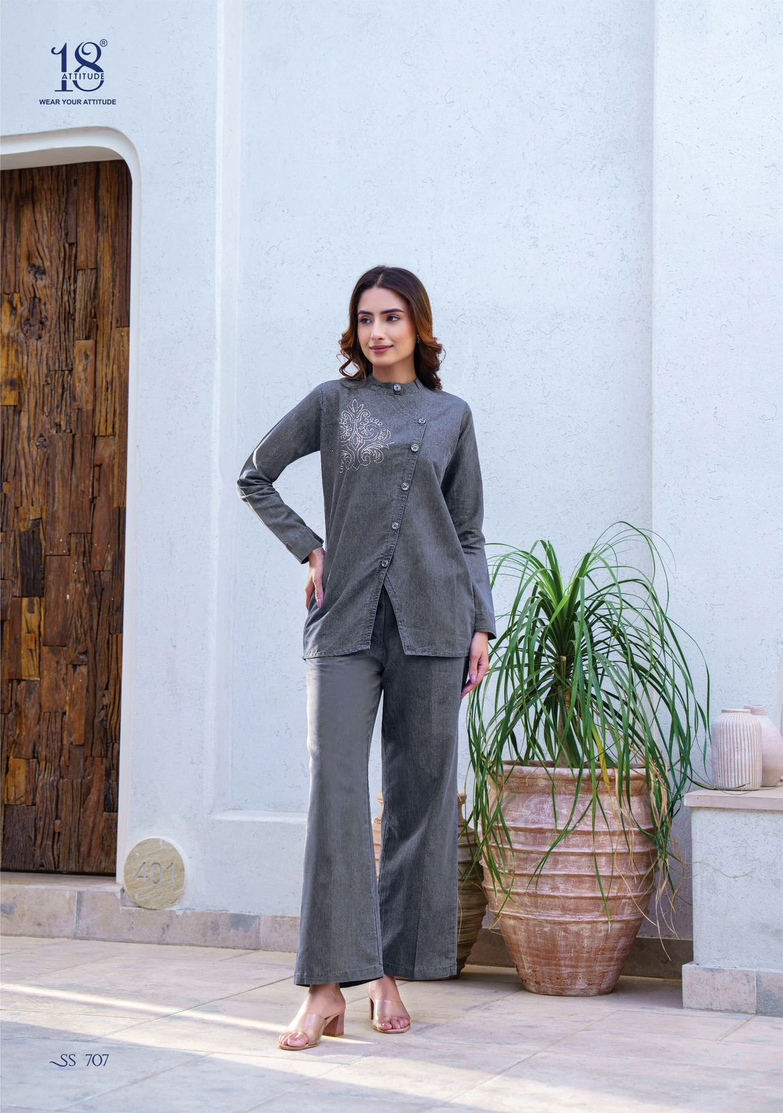 Vardan Ethnic Sho-Shaa Vol 7 Denim Cotton Wholesale Denim Collection Catalog — Wholesale Kurtis, MPA wholesale from Surat — view 3